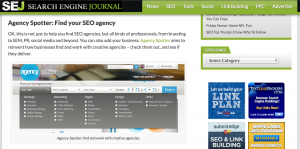 Agency Spotter Makes SEO Journal Top 10 Of 2012