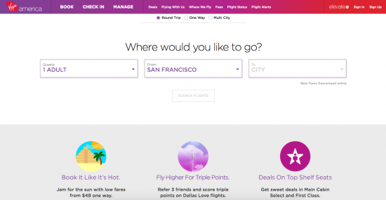 work & co. ux project with virgin america