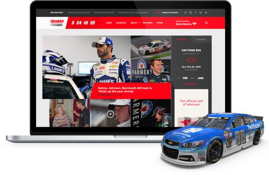 New digital platform for fans for Hendrick Motorsports by UNION