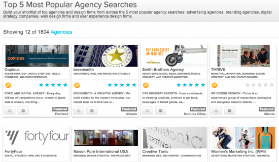Top 5 Most Popular Agency Searches